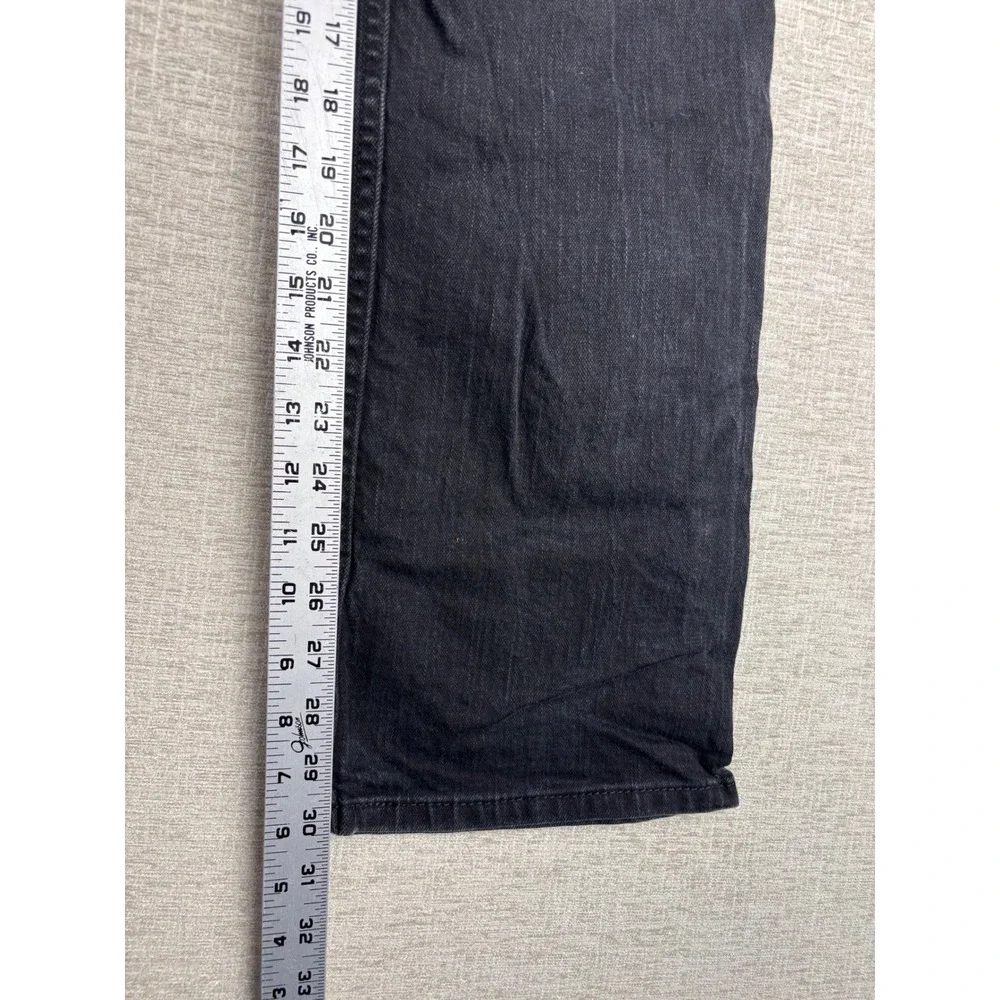 Levis 569 Mens 29x30 Jeans Fuzzy Black Faded Denim Grungy Washed Rocker Cut Pant